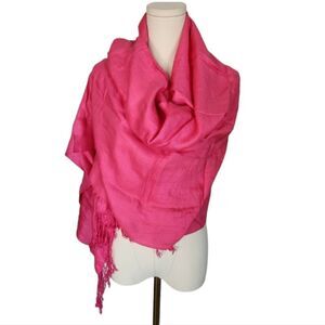 Vintage Le Chateau Hot Pink Scarf